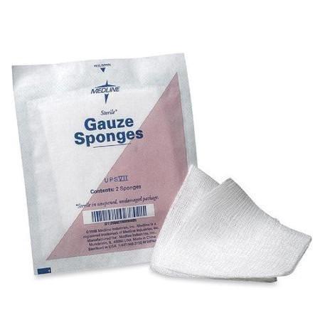Gauze Pads 2x2 ~ Sterile (Case 30 packs of 50)