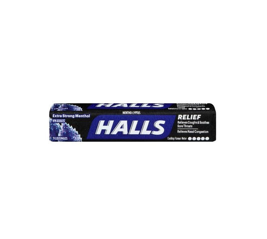 HALLS COUGH DROPS EXTRA STRENGTH MENTHOLHALLS COUGH DROPS EXTRA STRENGTH MENTHOL