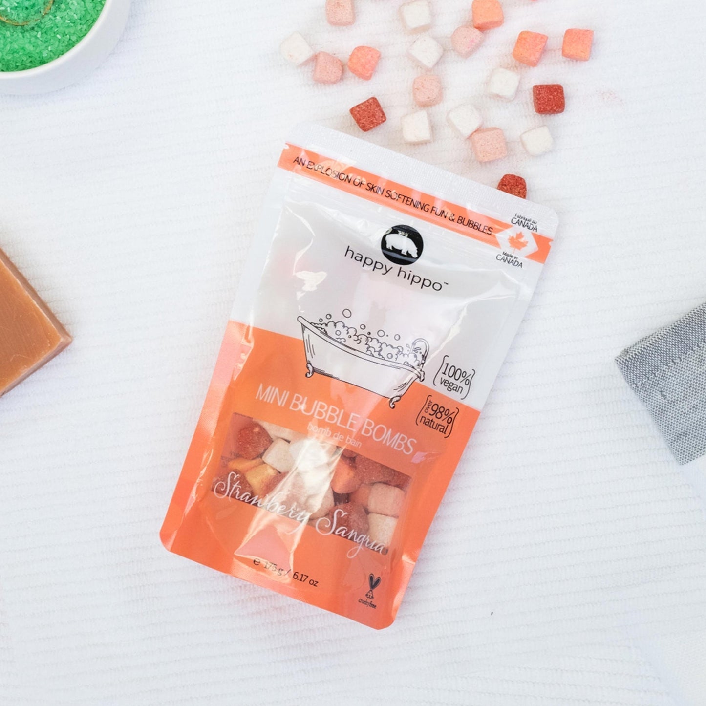 HAPPY HIPPO MINI BUBBLE BOMBS 175GHAPPY HIPPO MINI BUBBLE BOMBS 175G