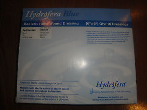 Bx/10 Hydrofera Blue Foam Dressing 6In X  6In