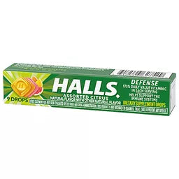 Halls Defense Vitamin C - Citrus - 9