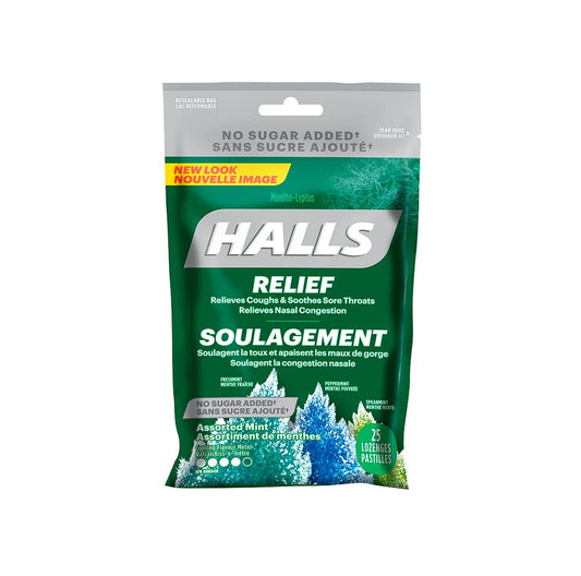 Halls Sucrose Free - Assorted Mint Flavours - 25s
