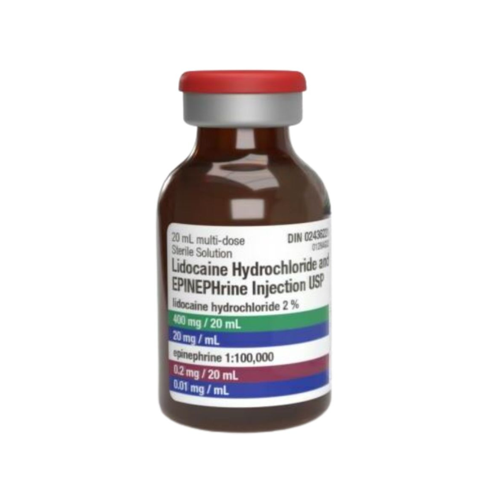 Hikma® Lidocaine Hydrochloride & Epinephrine Injection USP, 2%, 20mL
