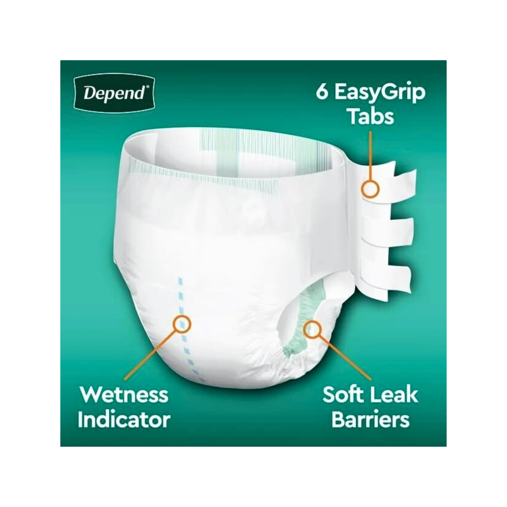 Incontinence Briefs with Tabs Maximum Absorbency Care