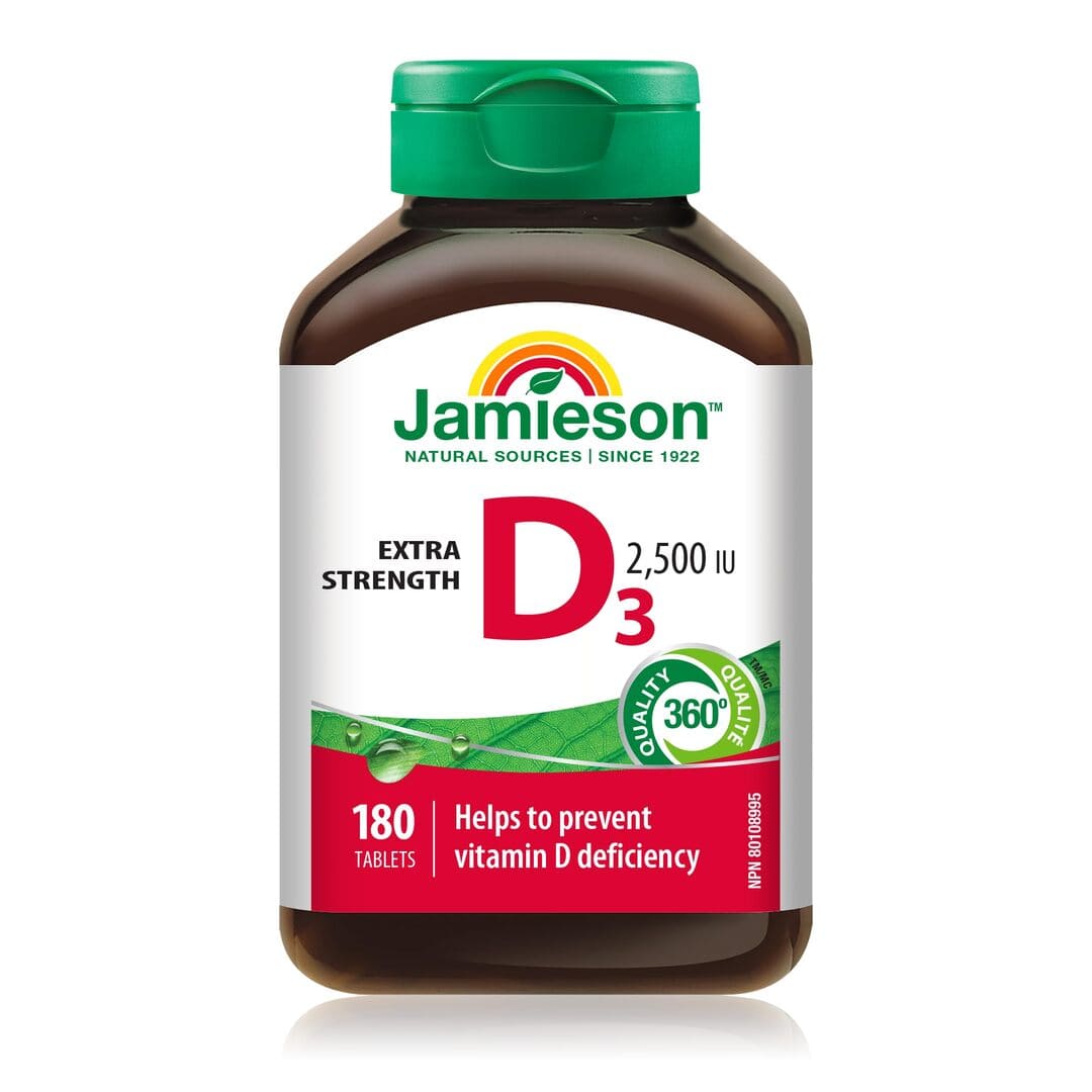 Jamieson Extra Strength Vitamin D3 - 2 500 IU - 180s
