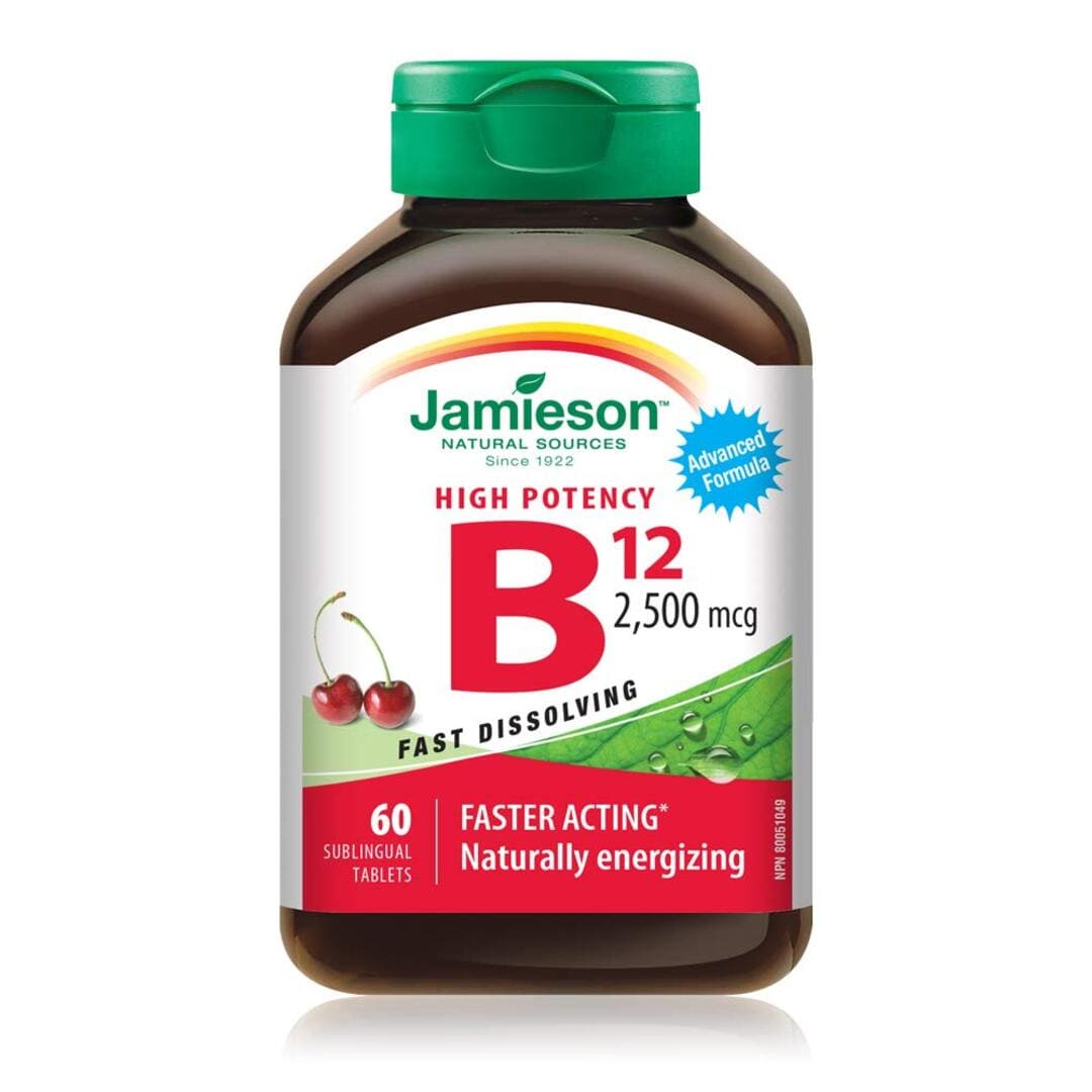 Jamieson Timed Release Vitamin B12 - 2500 mcg - 60 Tablets