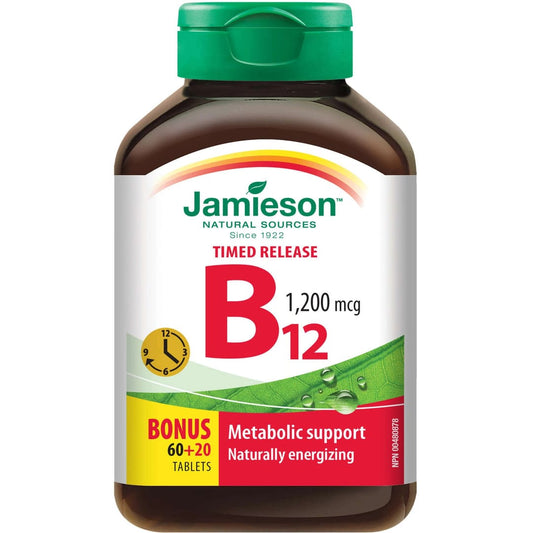 Jamieson Vitamin B12 1,200 mcg  (Cobalamin) Timed Release - 60's