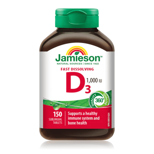 Jamieson Vitamin D3 1,000 IU Sublingual Tablets - 150's