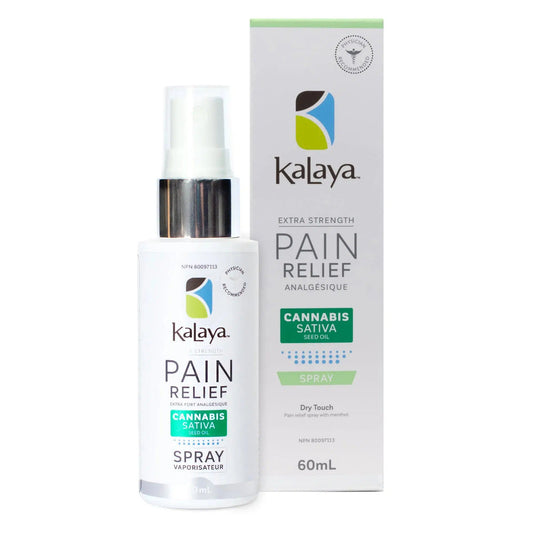 KALAYA EXTRA STRENGTH PAIN RELIEF SPRAY WITH CANNABIZ SEED OIL 60MLKALAYA EXTRA STRENGTH PAIN RELIEF SPRAY WITH CANNABIZ SEED OIL 60ML