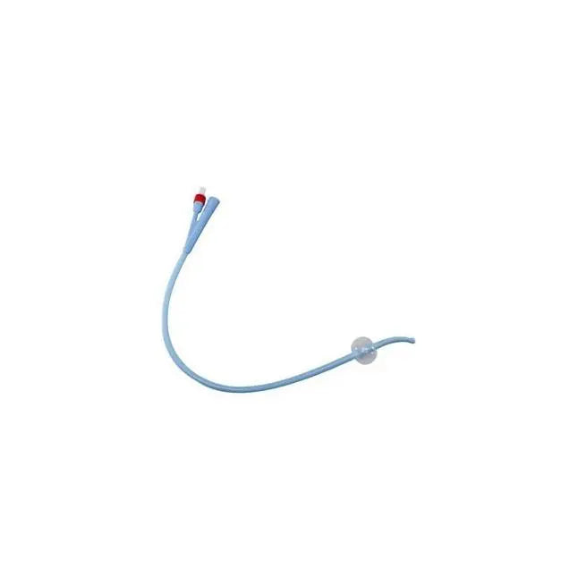 Bx/10 Dover 100% Silicone 2-Way Foley Catheter, Coude, 14Fr 5Cc