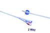 Bx/10 Dover 100% Silicone 2-Way Foley Catheter, 20Fr 30Cc