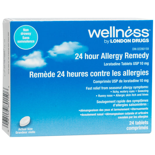 Wellness by London Drugs 24 Hour Allergy Remedy - 24s Caplets