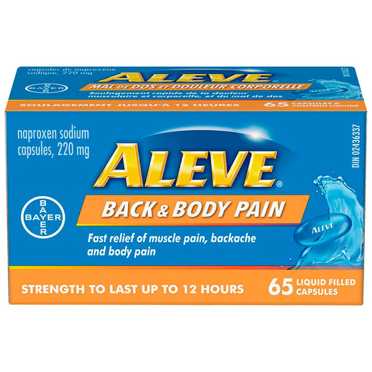 Aleve Back & Body Liquid Gels - 220mg - 65s