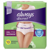 Always Discreet Maximum Protection Underwear - Double Extra Large - 13's