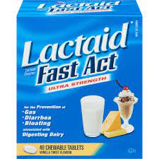 LACTAID FAST ACTION 40 CHEWABLE TABLETSLACTAID FAST ACTION 40 CHEWABLE TABLETS