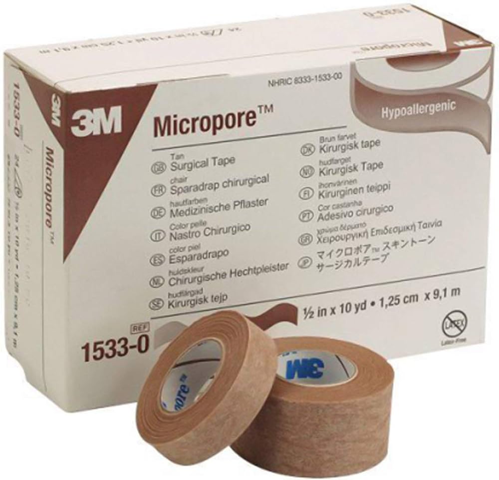MICROPORE SURGICAL TAPE TAN 10YDSMICROPORE SURGICAL TAPE TAN 10YDS