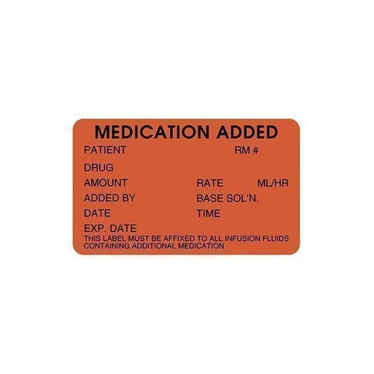 Medication Added Labels (Roll 600 labels)