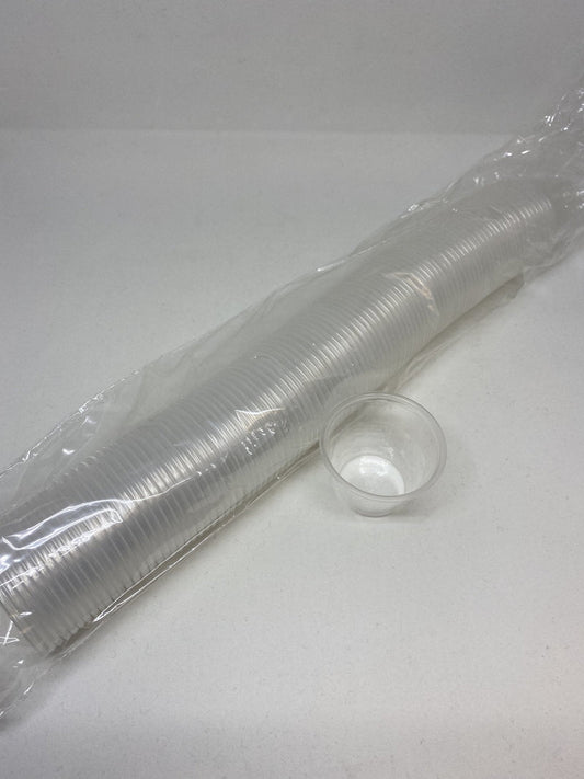 Medicine Cups, Clear Plastic