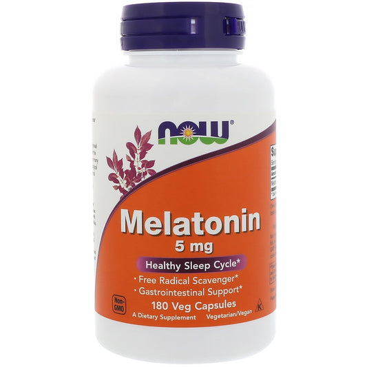 NOW: Melatonin 5 mg Veg Capsules