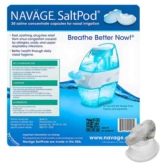 Navage Saltpod Saline Concentrate Capsules 30s