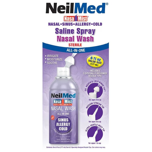 Neilmed NasaMist Saline Spray - Medium Stream - 177ml