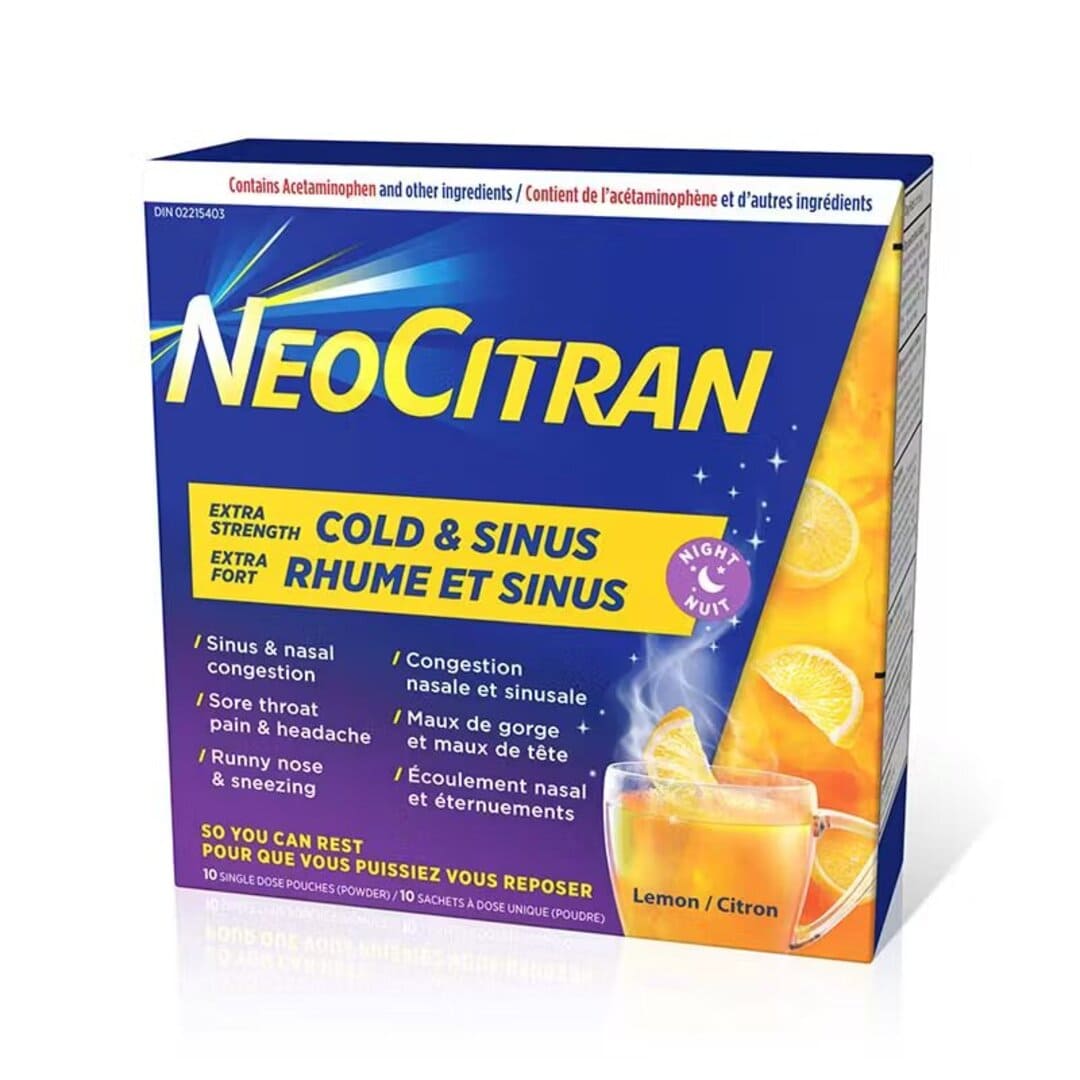 NeoCitran Cold & Sinus Extra Strength Night - 10s