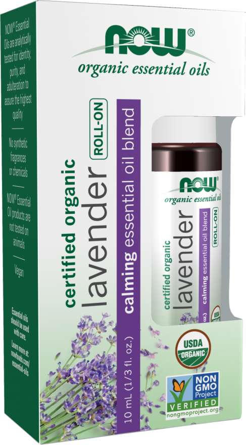 NOW: Lavender Essential Oil Blend, Organic Roll-On