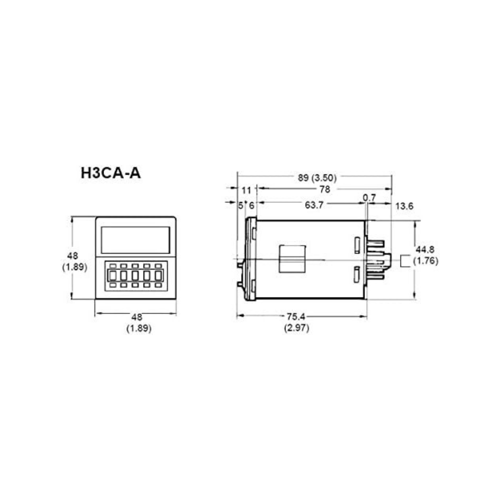 Omron H3CAA Timer 8-Mode Solid State Control
