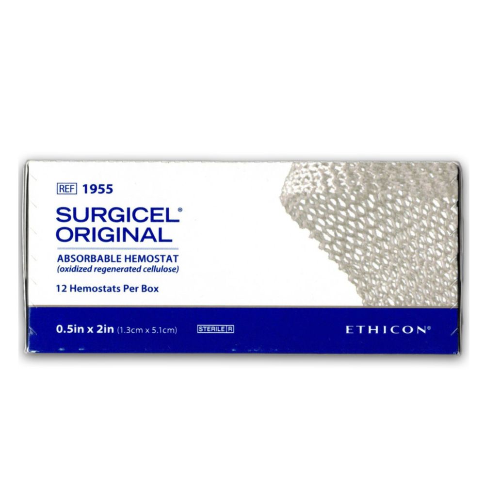 SURGICEL® Original Hemostat, 1/2" x 2" (Case 24 pcs)