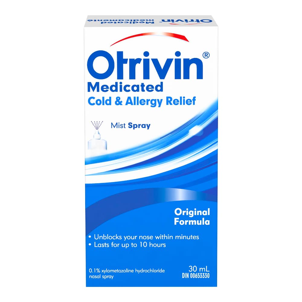 Otrivin Medicated Cold & Allergy Relief Mist Spray