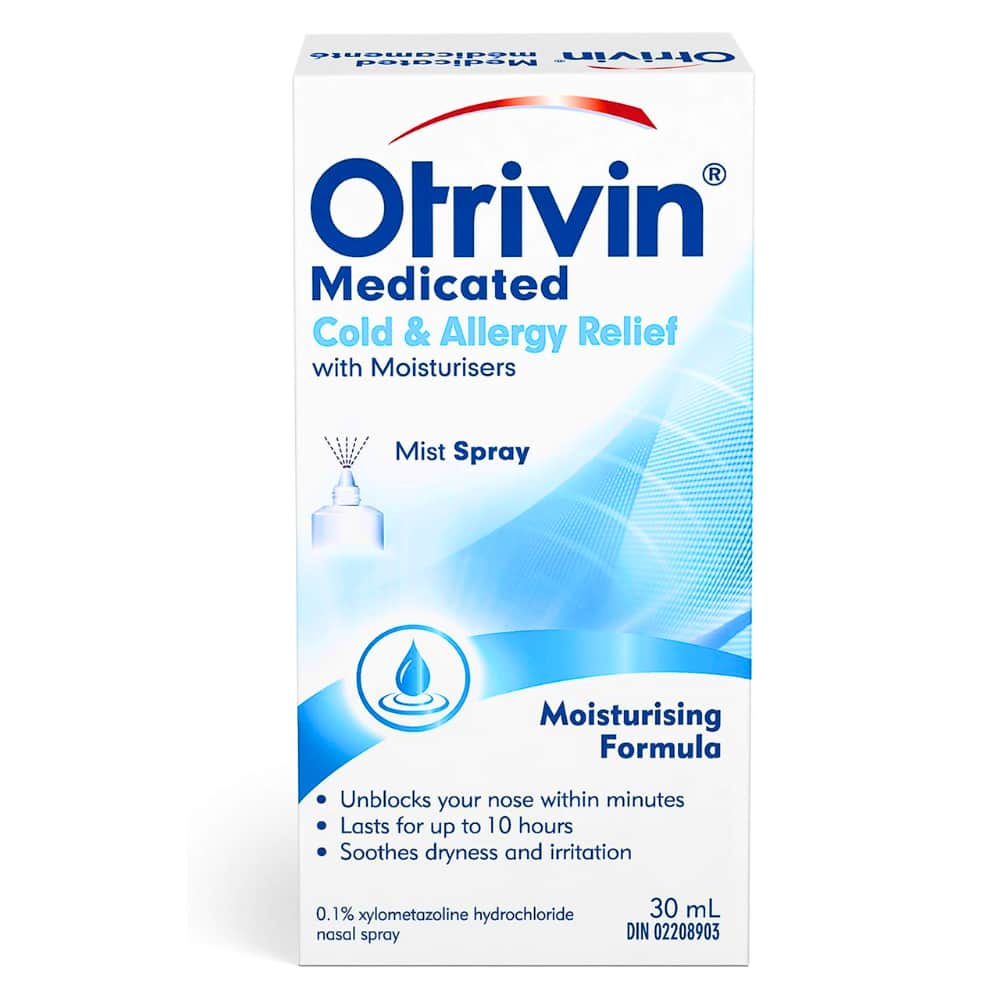 Otrivin Medicated Cold & Allergy Relief with Moisturisers