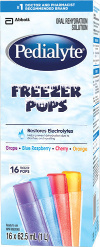 PEDIALYTE ELECTROLYTE FREEZE POPSPEDIALYTE ELECTROLYTE FREEZE POPS