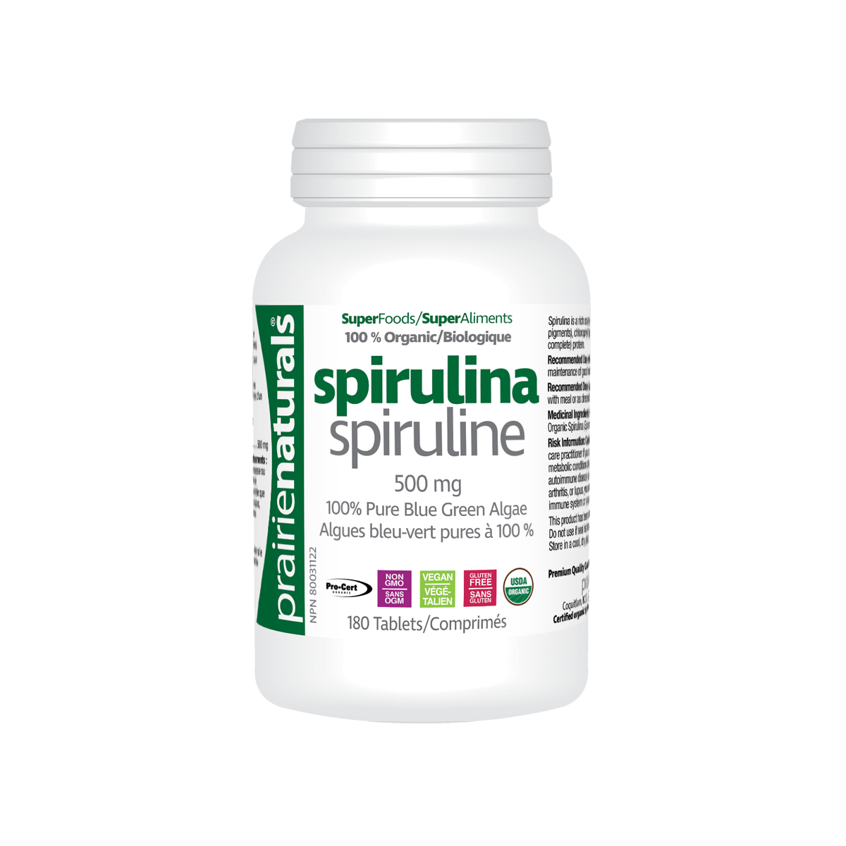 Prairie Naturals: Organic Spirulina