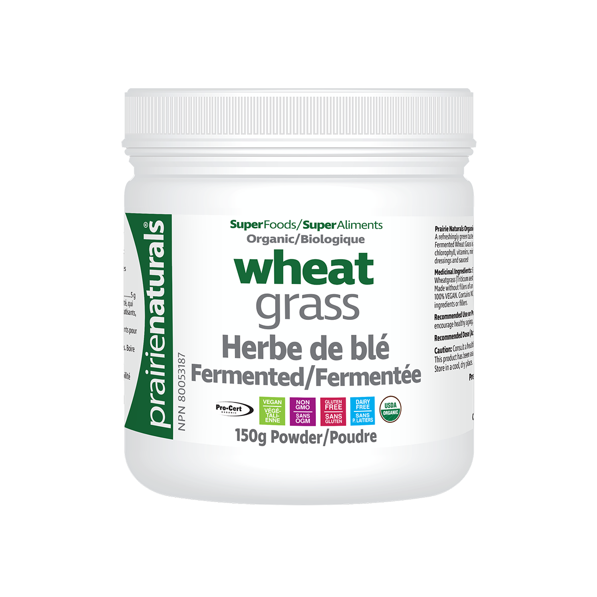 Prairie Naturals: Fermented, Organic Wheat Grass
