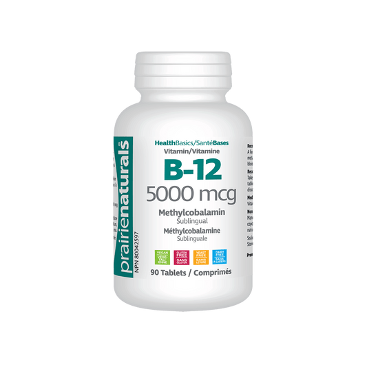 Prairie Naturals: Sublingual Vitamin B12 – 5000mcg