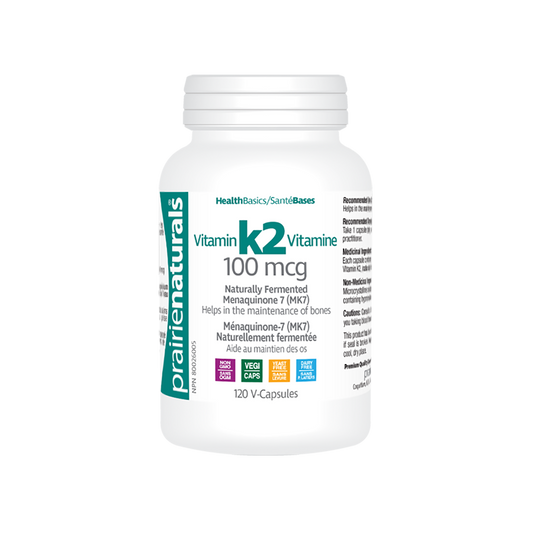 Prairie Naturals: Vitamin K2 100 Mcg