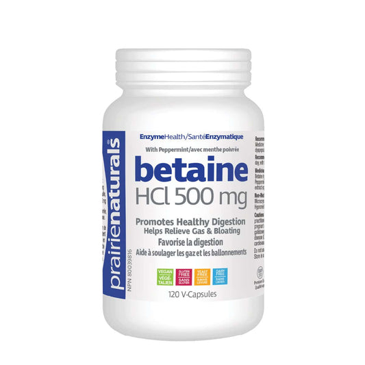 PRAIRIE NATURALS BETAINE HCL 500MGPRAIRIE NATURALS BETAINE HCL 500MG