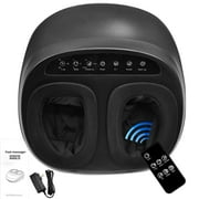 PRIJESSE Foot Massager Shiatsu Deep Kneading Massage W/ Heat Rolling and Air Compression