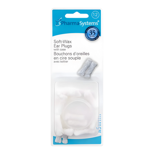 PharmaSystems Soft Wax Ear Plugs - 12s - PS858