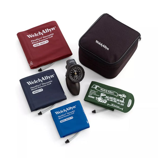 Welch Allyn® Platinum Series DS58 Hand Aneroid w/Cuff Kit & Case (Per Each)