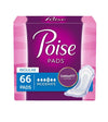 Poise Incontinence Pads - Moderate Absorbency - Regular - 66 Count