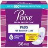 Poise Incontinence Pads - Ultimate - Long - 56's
