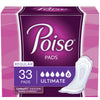 Poise Incontinence Pads - Ultimate Absorbency - Regular - 33 Count