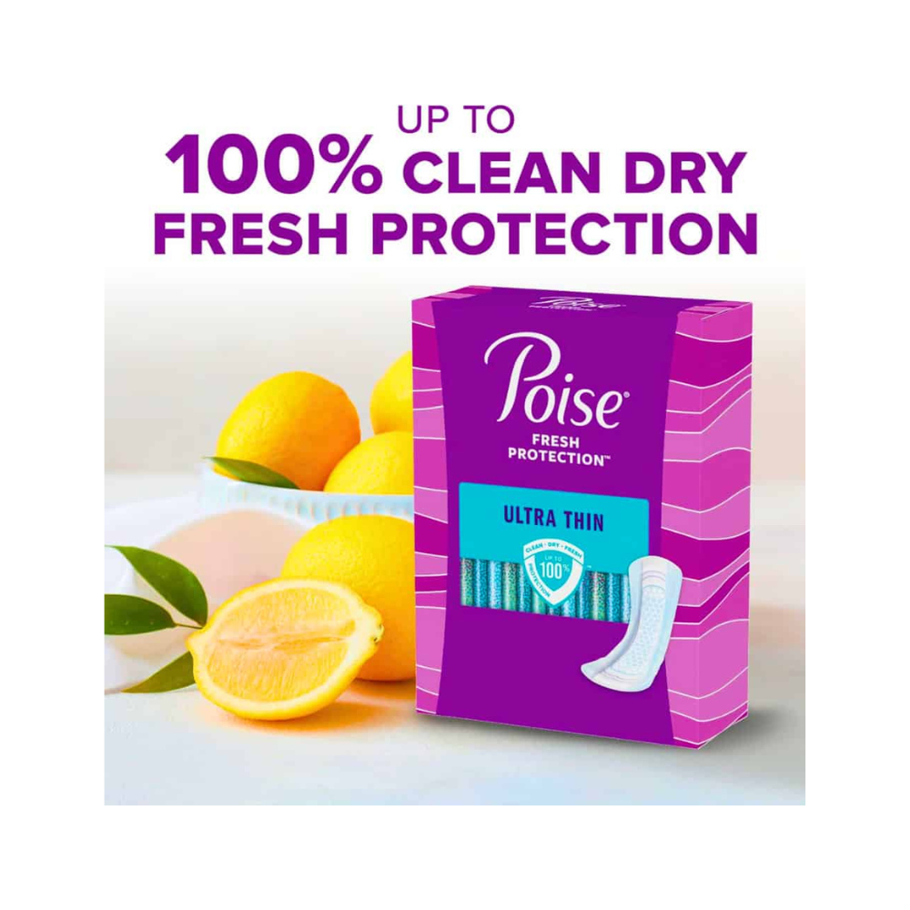 Poise Regular Length Pads for Bladder Leaks Ultra Thin, 36 Ct