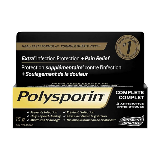 Polysporin Complete Extra Infection Protection + Pain Relief Ointment - 15g