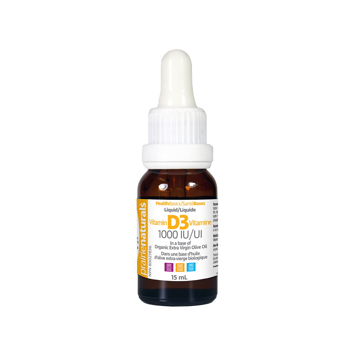 Prairie Naturals: Vitamin D3 Drops 1000 IU