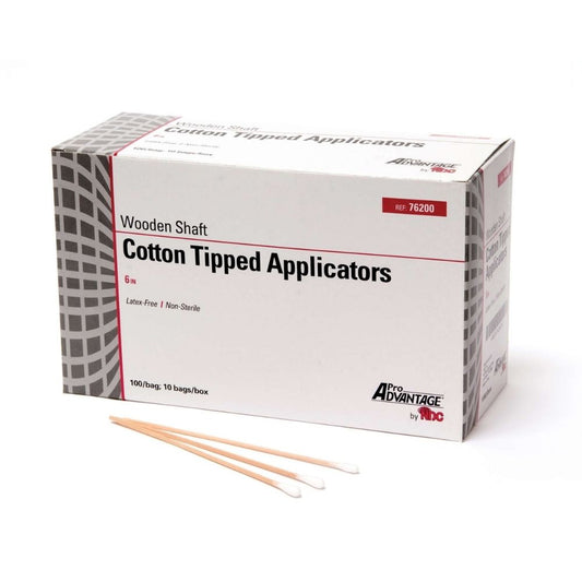 Pro Advantage® Cotton Tipped Applicators, 6" Non-Sterile (Bag 100 pcs)