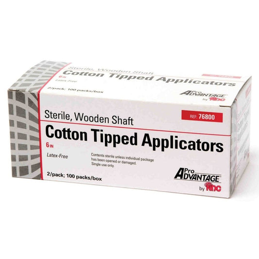 Pro Advantage® Cotton Tipped Applicators, 3" Sterile | 2 per sterile pack (Box 200 pcs)