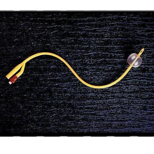 Bx/10 Gold Silicone Coated 3-Way Foley Catheter, 22Fr 30Cc