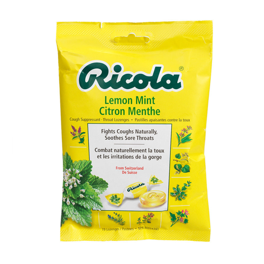Ricola Cough Suppressant Throat Lozenges - Lemon Mint - 75g